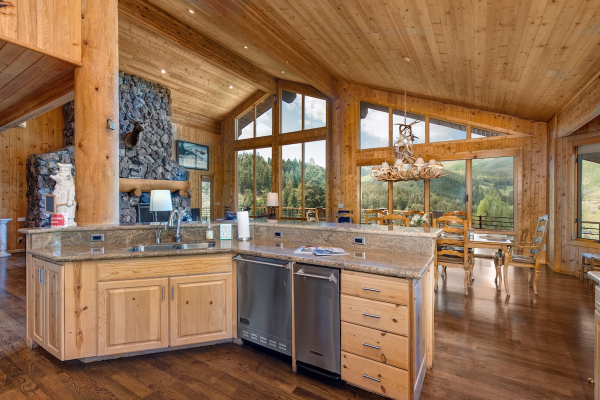 Wide-open views and warm wood at the base of Park City's slopes ...
