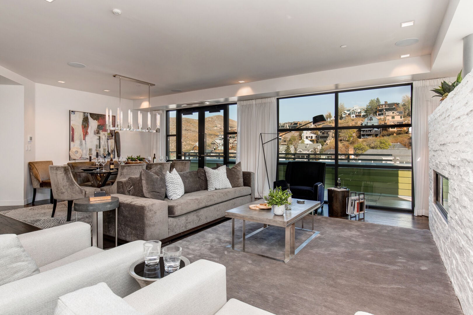 Where the mountain meets Main Street, a penthouse built for gathering ...
